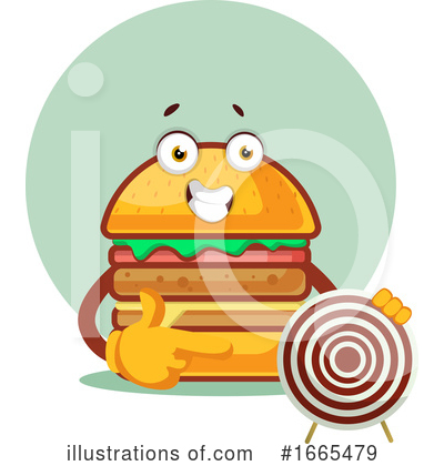 Royalty-Free (RF) Cheeseburger Clipart Illustration by Morphart Creations - Stock Sample #1665479