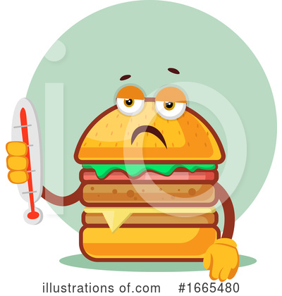 Royalty-Free (RF) Cheeseburger Clipart Illustration by Morphart Creations - Stock Sample #1665480