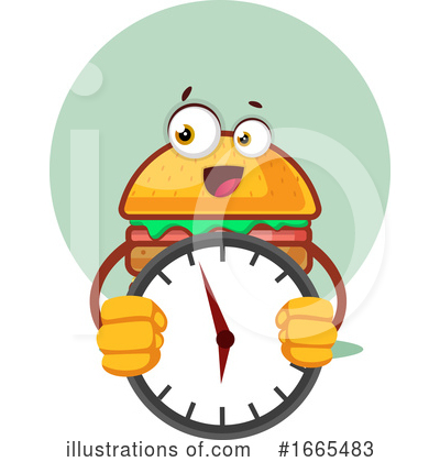 Royalty-Free (RF) Cheeseburger Clipart Illustration by Morphart Creations - Stock Sample #1665483