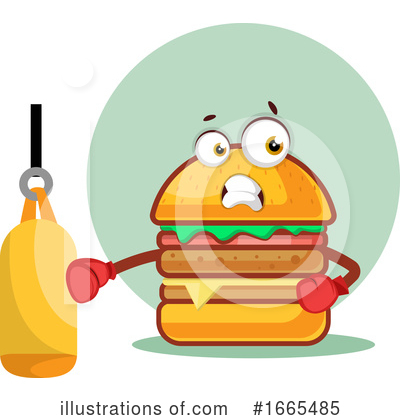 Royalty-Free (RF) Cheeseburger Clipart Illustration by Morphart Creations - Stock Sample #1665485
