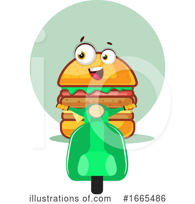 Royalty-Free (RF) Cheeseburger Clipart Illustration by Morphart Creations - Stock Sample #1665486