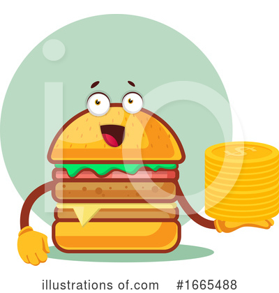 Cheeseburger Clipart #1665488 by Morphart Creations