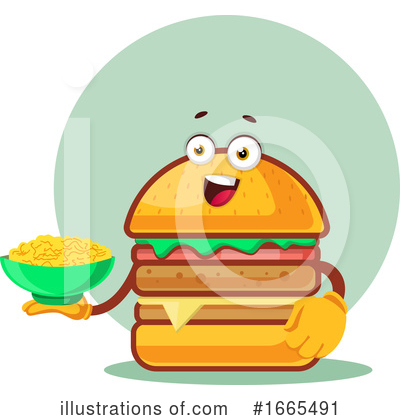 Royalty-Free (RF) Cheeseburger Clipart Illustration by Morphart Creations - Stock Sample #1665491