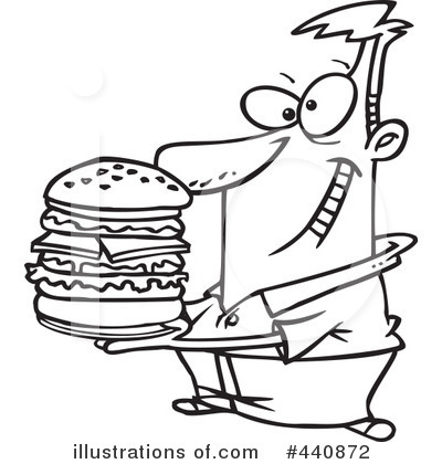 Cheeseburger Clipart #440872 by toonaday