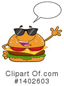 Cheeseburger Mascot Clipart #1402603 by Hit Toon