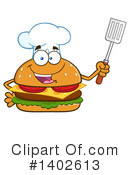 Cheeseburger Mascot Clipart #1402613 by Hit Toon