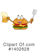 Cheeseburger Mascot Clipart #1402628 by Hit Toon