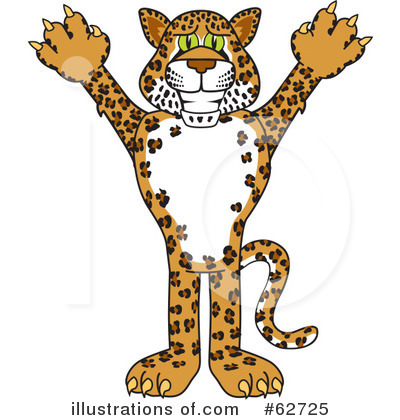 Cheetah Character Clipart #62725 by Mascot Junction