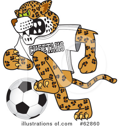 Royalty-Free (RF) Cheetah Character Clipart Illustration by Mascot Junction - Stock Sample #62860