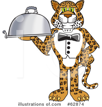 Royalty-Free (RF) Cheetah Character Clipart Illustration by Mascot Junction - Stock Sample #62874