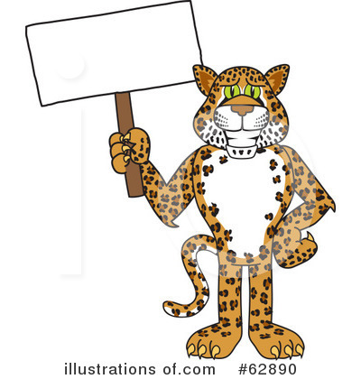 Royalty-Free (RF) Cheetah Character Clipart Illustration by Mascot Junction - Stock Sample #62890