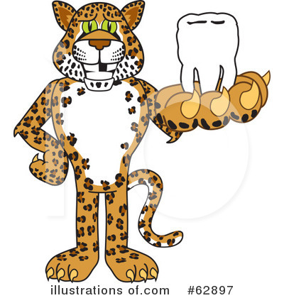 Royalty-Free (RF) Cheetah Character Clipart Illustration by Mascot Junction - Stock Sample #62897