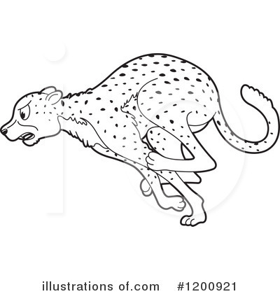 Royalty-Free (RF) Cheetah Clipart Illustration by Lal Perera - Stock Sample #1200921