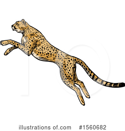 Royalty-Free (RF) Cheetah Clipart Illustration by Vector Tradition SM - Stock Sample #1560682