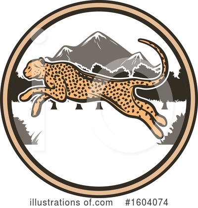 Cheetah Clipart #1604074 by Vector Tradition SM