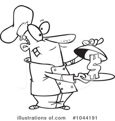 Royalty-Free (RF) Chef Clipart Illustration by toonaday - Stock Sample #1044191