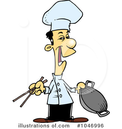 Royalty-Free (RF) Chef Clipart Illustration by toonaday - Stock Sample #1046996