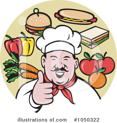 Royalty-Free (RF) Chef Clipart Illustration by patrimonio - Stock Sample #1050322