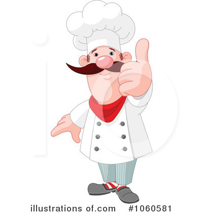 Royalty-Free (RF) Chef Clipart Illustration by Pushkin - Stock Sample #1060581