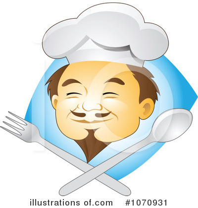 Royalty-Free (RF) Chef Clipart Illustration by cidepix - Stock Sample #1070931