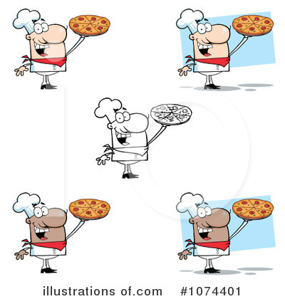 Royalty-Free (RF) Chef Clipart Illustration by Hit Toon - Stock Sample #1074401