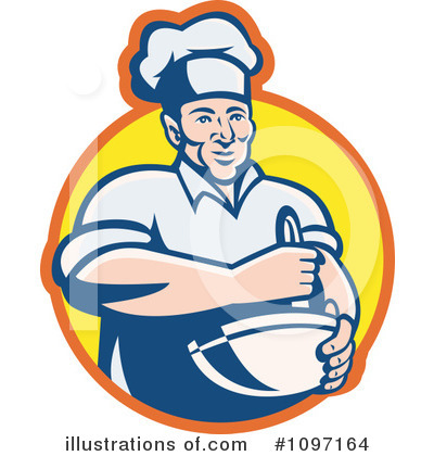 Royalty-Free (RF) Chef Clipart Illustration by patrimonio - Stock Sample #1097164