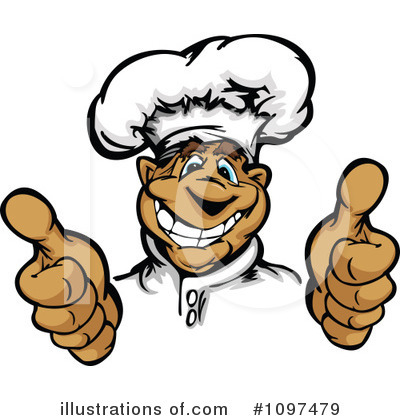 Royalty-Free (RF) Chef Clipart Illustration by Chromaco - Stock Sample #1097479
