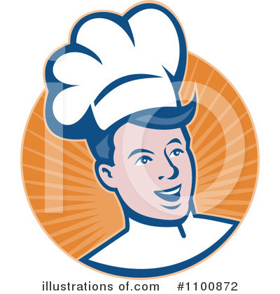 Royalty-Free (RF) Chef Clipart Illustration by patrimonio - Stock Sample #1100872