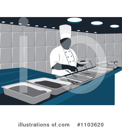 Royalty-Free (RF) Chef Clipart Illustration by David Rey - Stock Sample #1103620