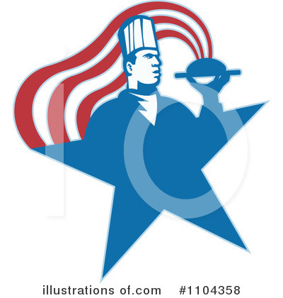 Royalty-Free (RF) Chef Clipart Illustration by patrimonio - Stock Sample #1104358