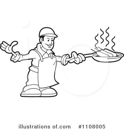 Royalty-Free (RF) Chef Clipart Illustration by Lal Perera - Stock Sample #1108005