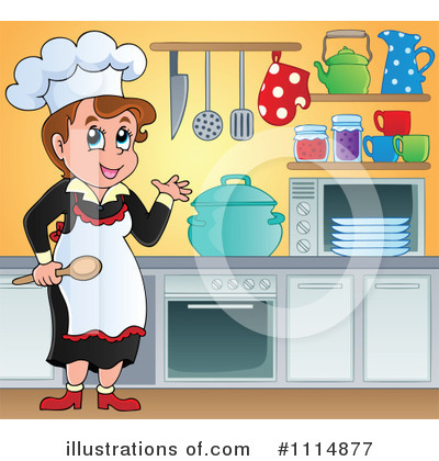 Royalty-Free (RF) Chef Clipart Illustration by visekart - Stock Sample #1114877