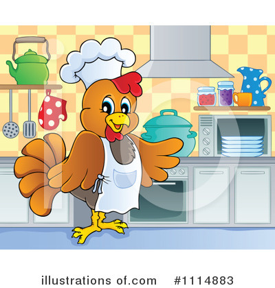 Royalty-Free (RF) Chef Clipart Illustration by visekart - Stock Sample #1114883