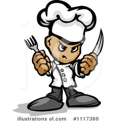 Royalty-Free (RF) Chef Clipart Illustration by Chromaco - Stock Sample #1117360