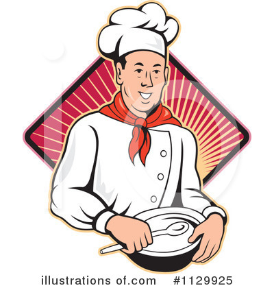 Royalty-Free (RF) Chef Clipart Illustration by patrimonio - Stock Sample #1129925