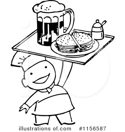 Royalty-Free (RF) Chef Clipart Illustration by BestVector - Stock Sample #1156587