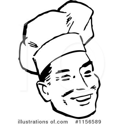 Royalty-Free (RF) Chef Clipart Illustration by BestVector - Stock Sample #1156589