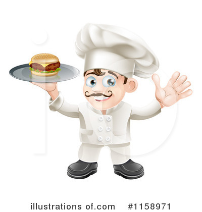 Royalty-Free (RF) Chef Clipart Illustration by AtStockIllustration - Stock Sample #1158971