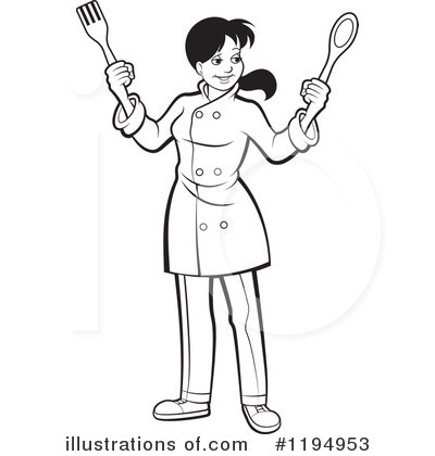 Royalty-Free (RF) Chef Clipart Illustration by Lal Perera - Stock Sample #1194953