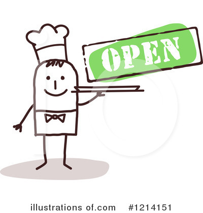 Royalty-Free (RF) Chef Clipart Illustration by NL shop - Stock Sample #1214151