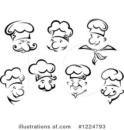 Royalty-Free (RF) Chef Clipart Illustration by Vector Tradition SM - Stock Sample #1224793