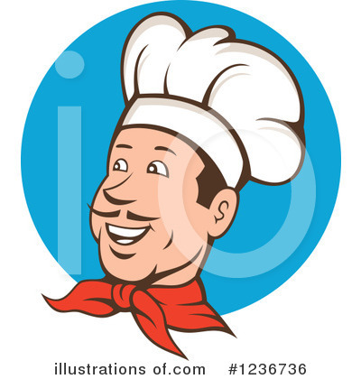 Royalty-Free (RF) Chef Clipart Illustration by patrimonio - Stock Sample #1236736