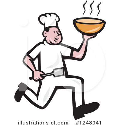 Royalty-Free (RF) Chef Clipart Illustration by patrimonio - Stock Sample #1243941