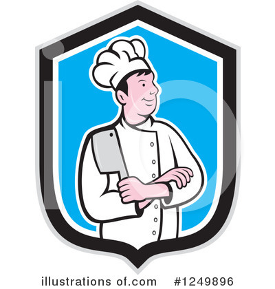 Royalty-Free (RF) Chef Clipart Illustration by patrimonio - Stock Sample #1249896