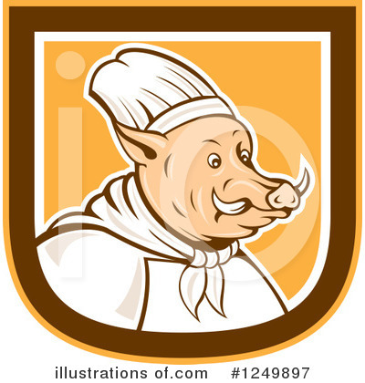 Royalty-Free (RF) Chef Clipart Illustration by patrimonio - Stock Sample #1249897