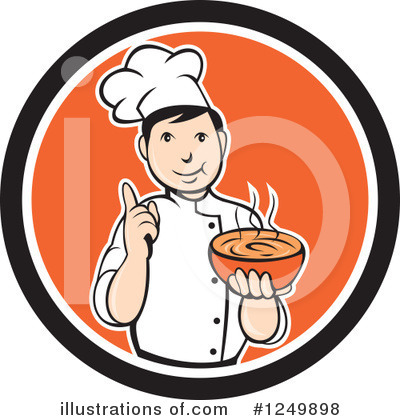 Royalty-Free (RF) Chef Clipart Illustration by patrimonio - Stock Sample #1249898