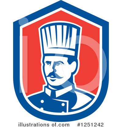 Royalty-Free (RF) Chef Clipart Illustration by patrimonio - Stock Sample #1251242