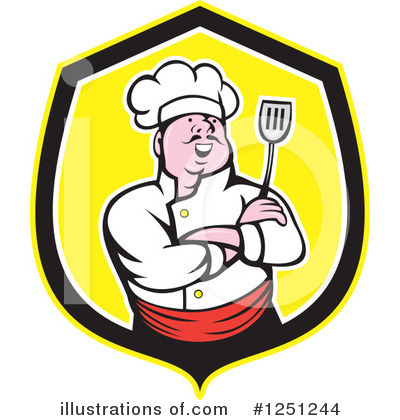 Royalty-Free (RF) Chef Clipart Illustration by patrimonio - Stock Sample #1251244