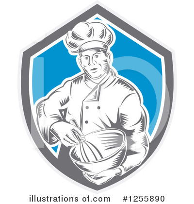 Royalty-Free (RF) Chef Clipart Illustration by patrimonio - Stock Sample #1255890