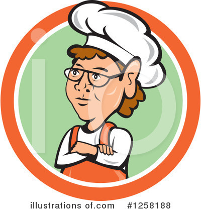 Royalty-Free (RF) Chef Clipart Illustration by patrimonio - Stock Sample #1258188